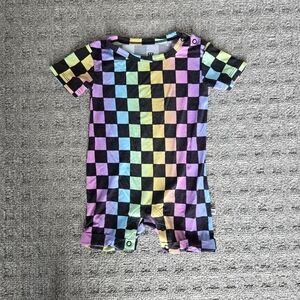 Vibrant Checkered Kids Romper